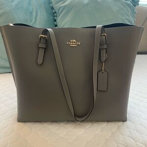 Coach tote. Gray. Has dust bag.